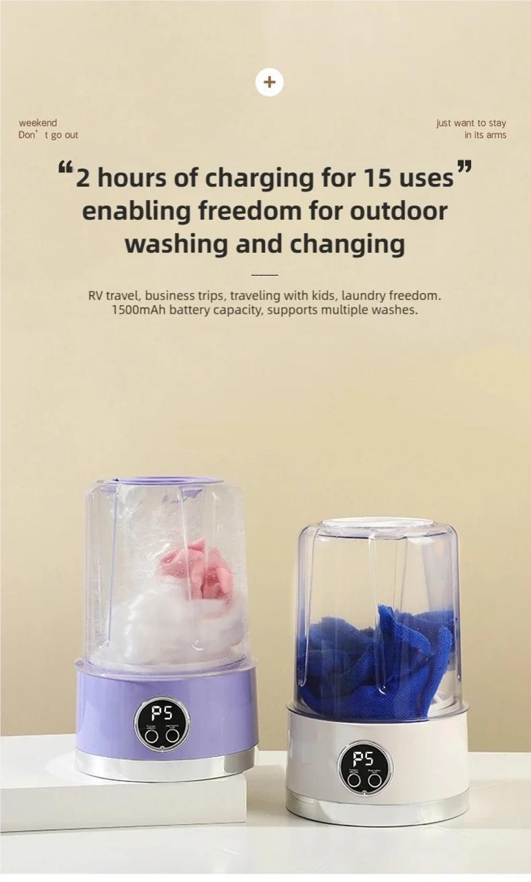 :Portable Mini Washing Machine | Small Clothes & Underwear