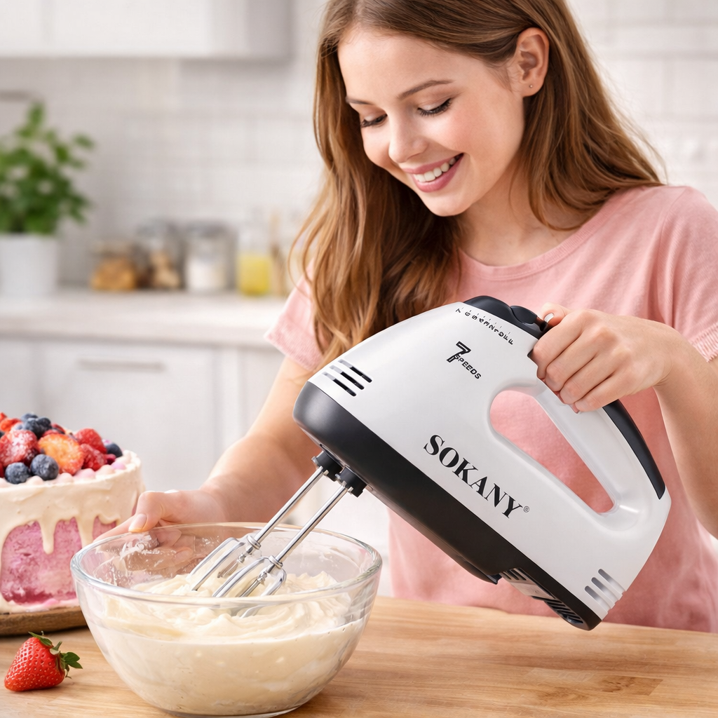 🥧🍞 Professional Hand Mixer for Baking & Cooking