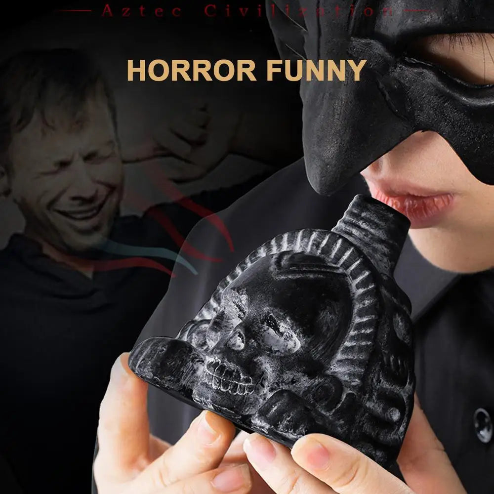 Aztec Skull Whistle – Halloween Horror Ritual Sound Prop