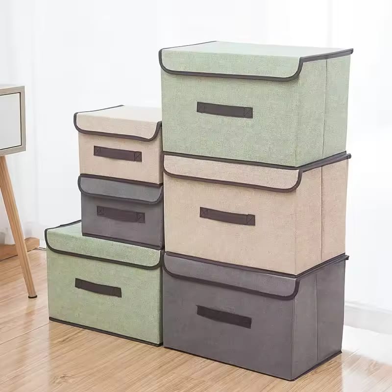 🧺🏡 2PCS Fabric Closet Organizer Boxes