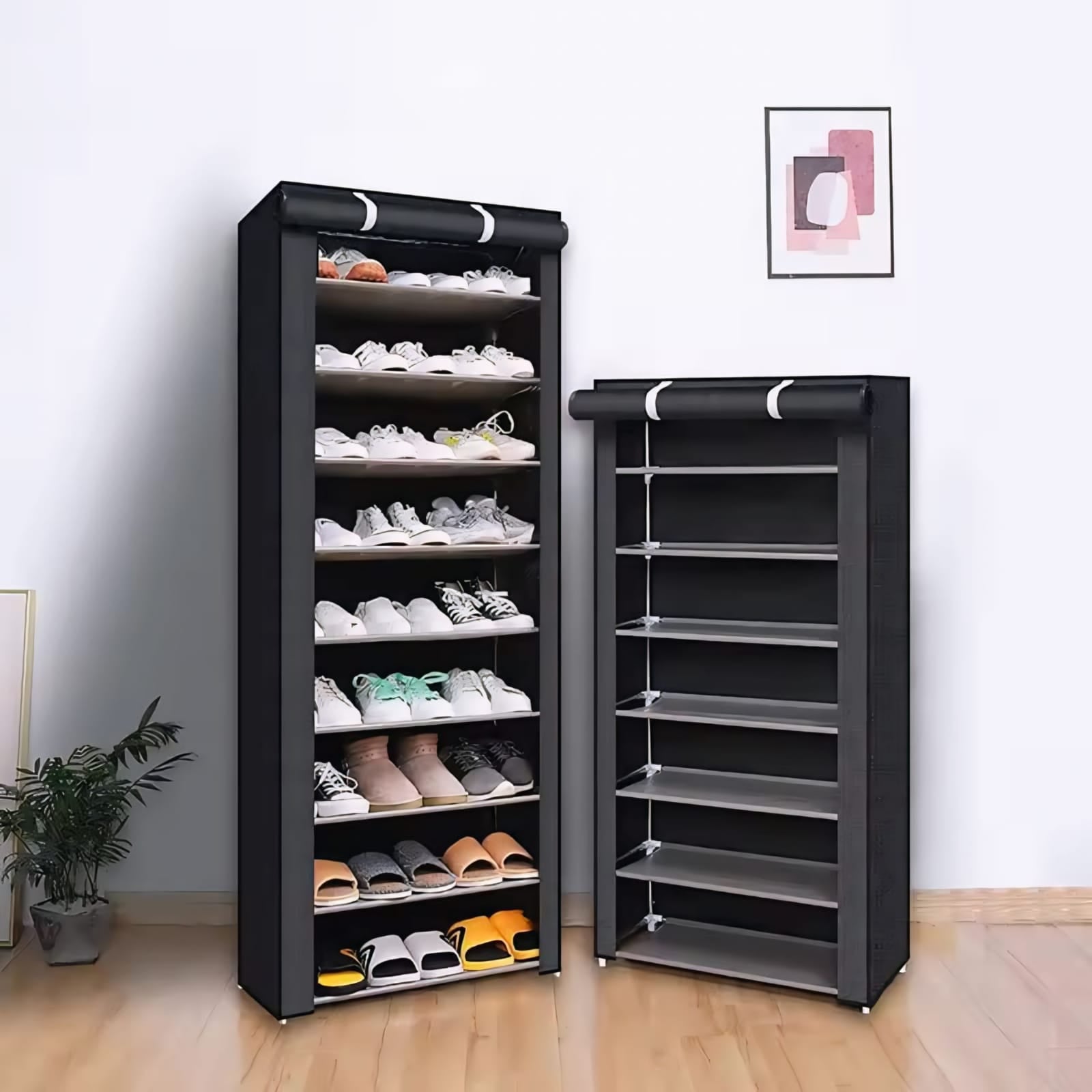 (9-10 Layer) Dustproof Shoe Storage Rack