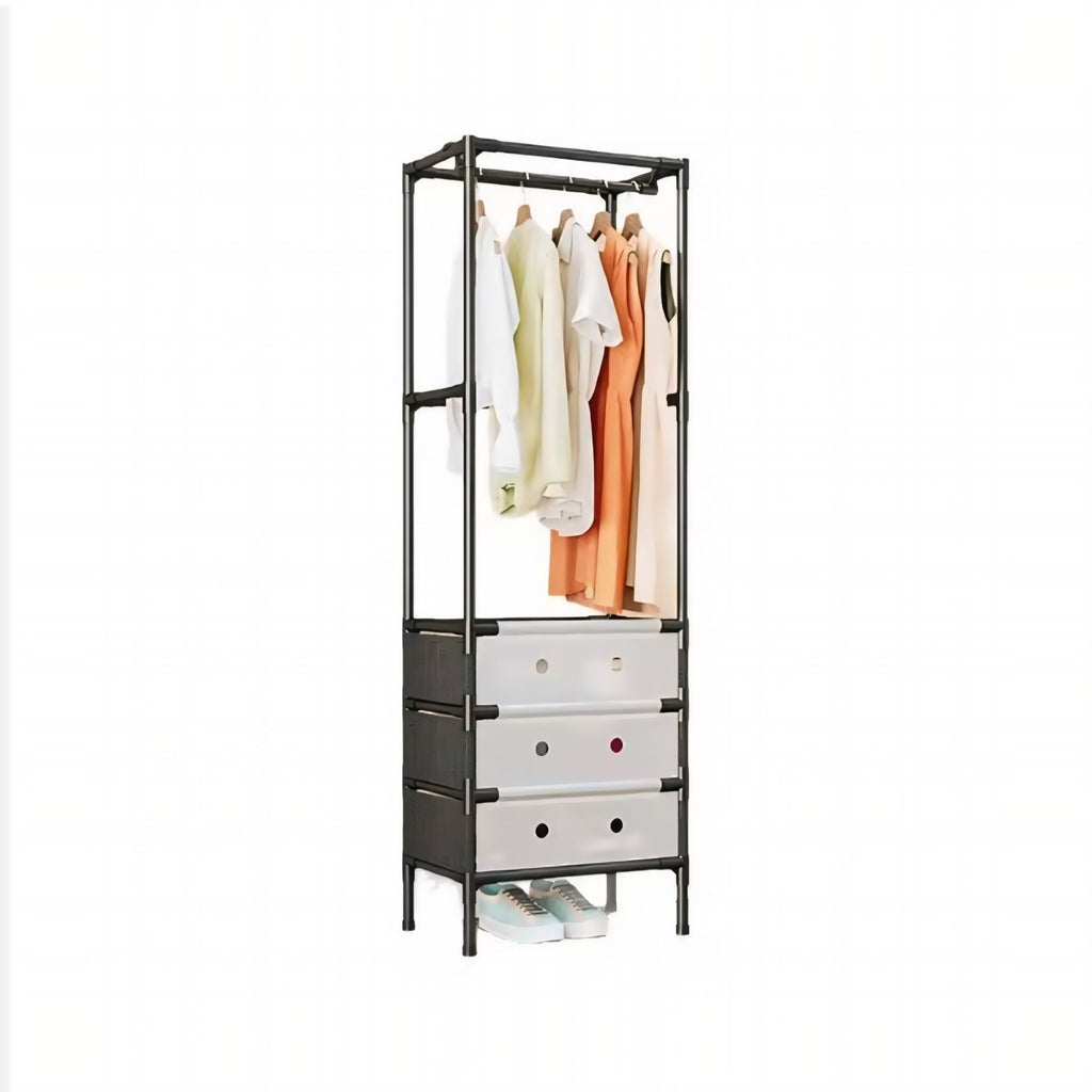 Multi-Layer Clothes Storage Rack with Drawers