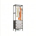 Multi-Layer Clothes Storage Rack with Drawers