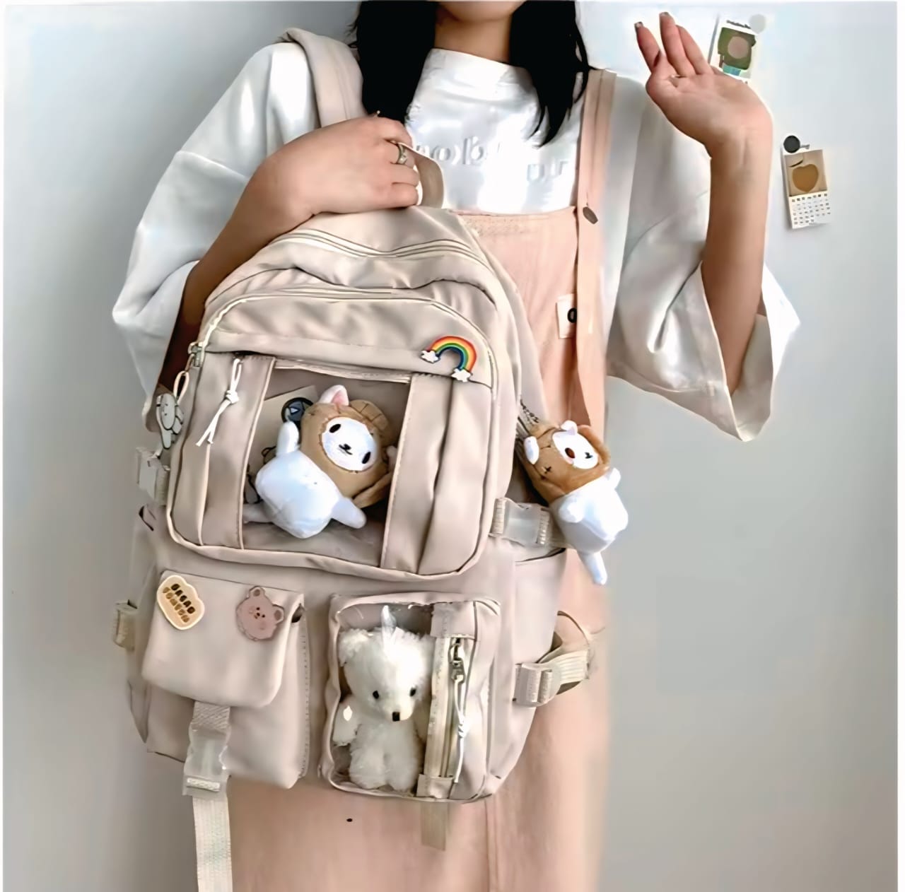 Kawaii Plush Backpack 🧸✨
