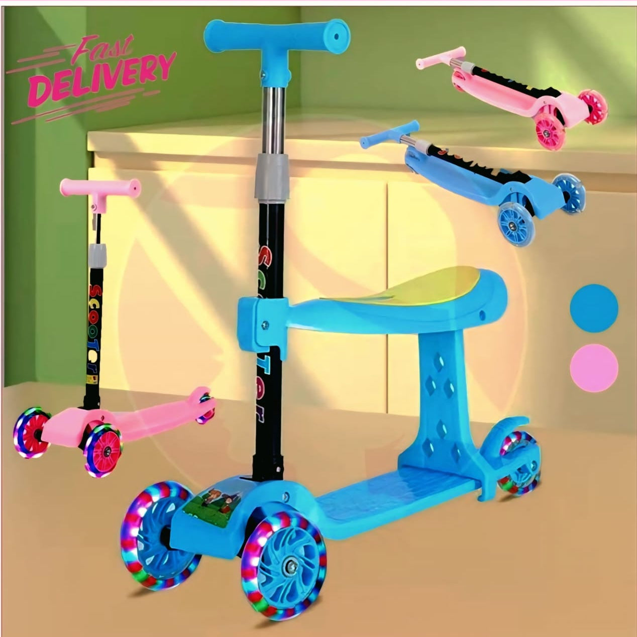 🛴 Balance Scooter with Seat for Toddlers