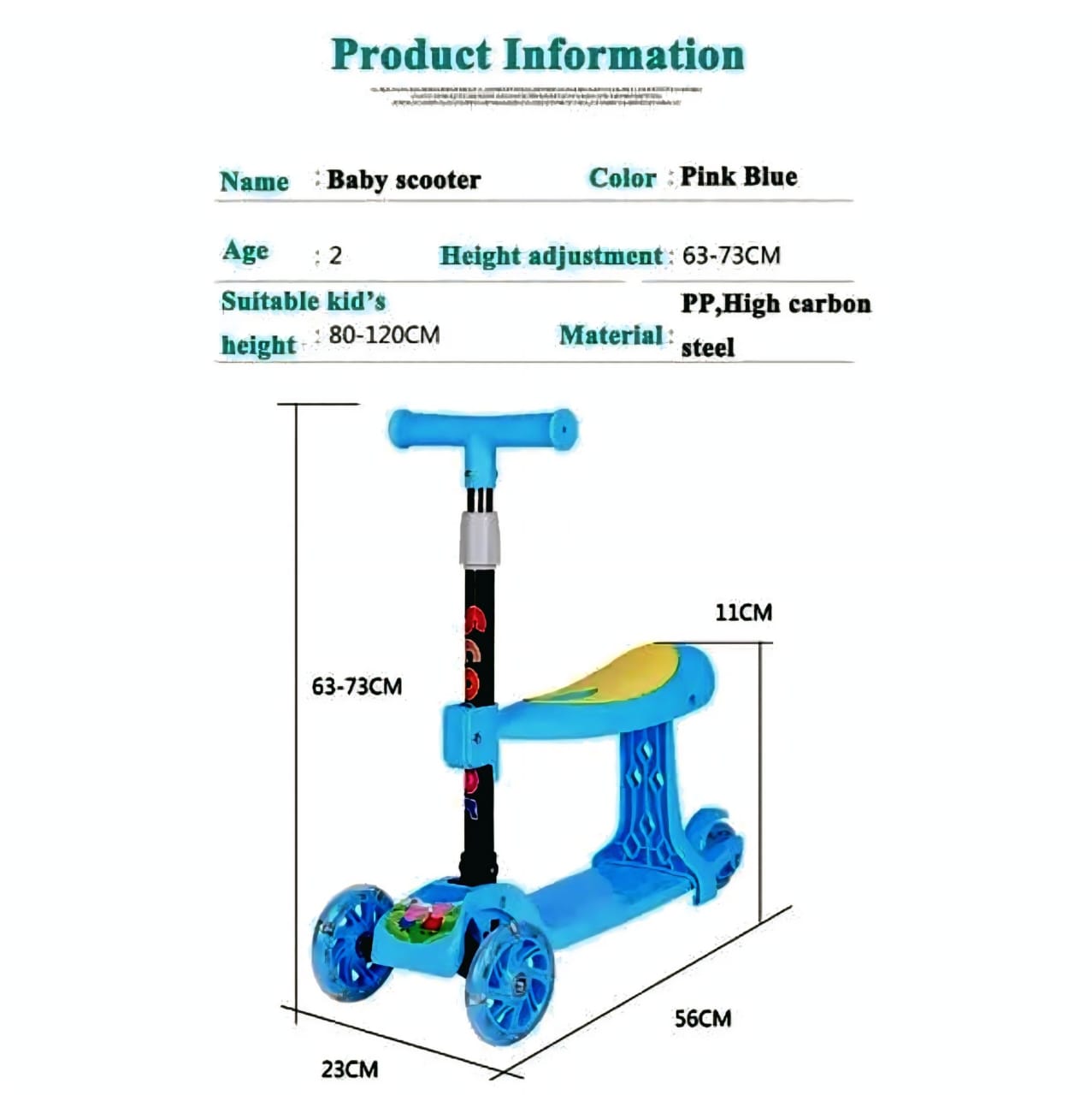 🛴 Balance Scooter with Seat for Toddlers