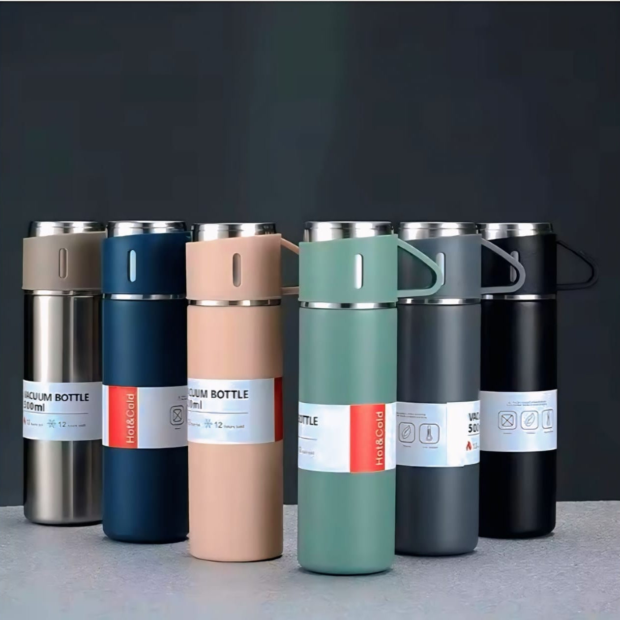 🧊🔥 Vacuum Flask Gift Set (Hot & Cold) 🎁✨