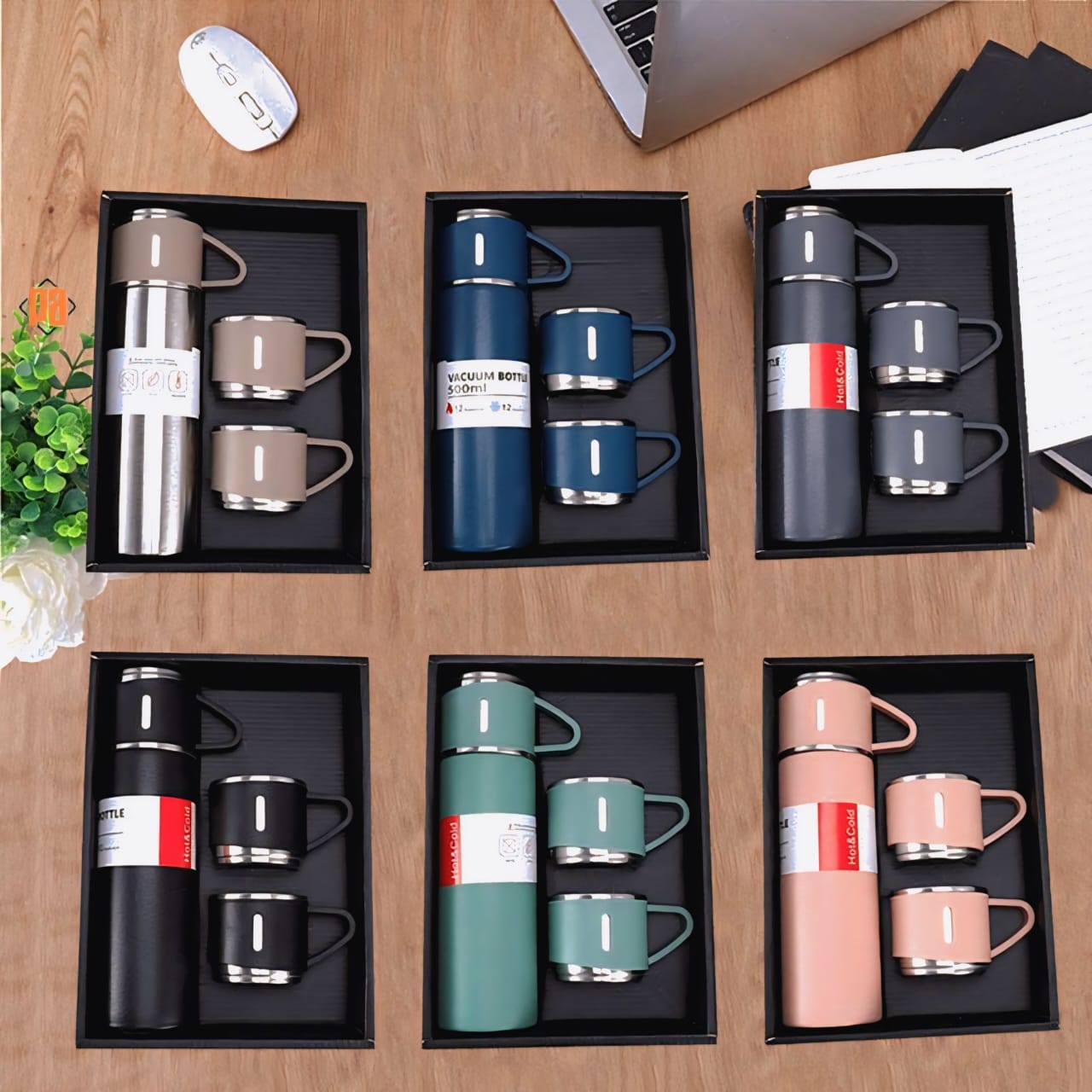 🧊🔥 Vacuum Flask Gift Set (Hot & Cold) 🎁✨