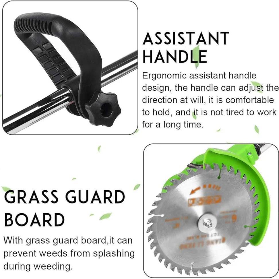 🌿⚙️ 3-in-1 Rechargeable Brush Cutter + Grass Trimmer (Good Quality)