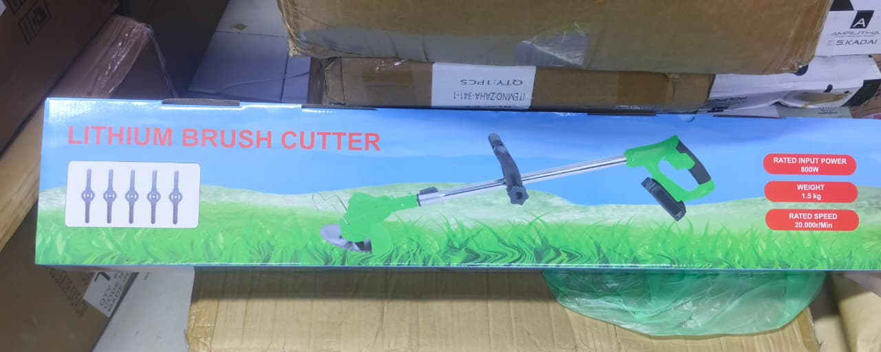 🌿⚙️ 3-in-1 Rechargeable Brush Cutter + Grass Trimmer (Good Quality)