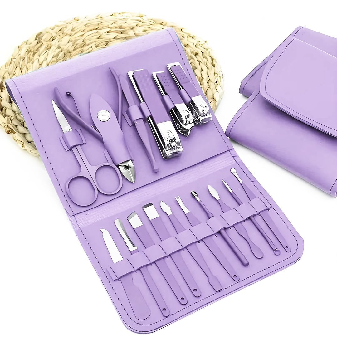 💅✨ Professional 18-in-1 Manicure & Pedicure Grooming Set
