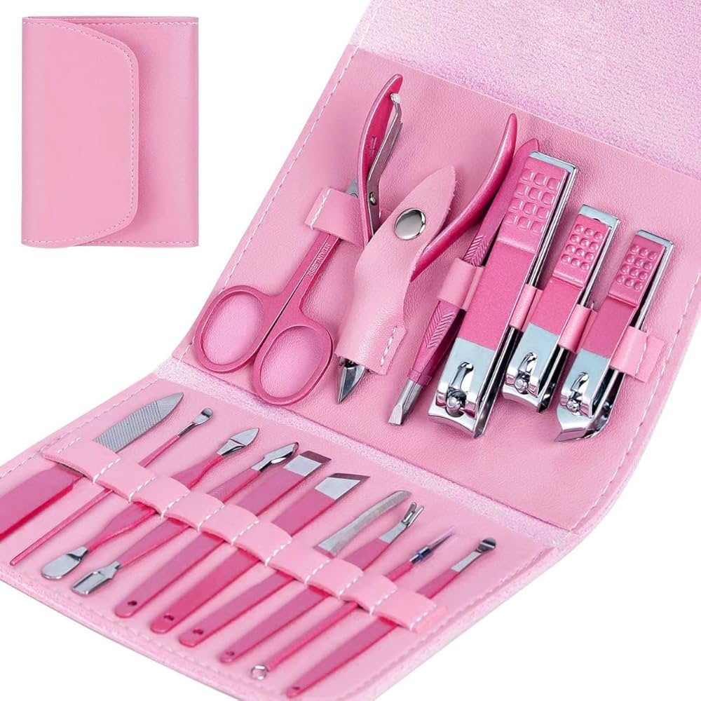 💅✨ Professional 18-in-1 Manicure & Pedicure Grooming Set