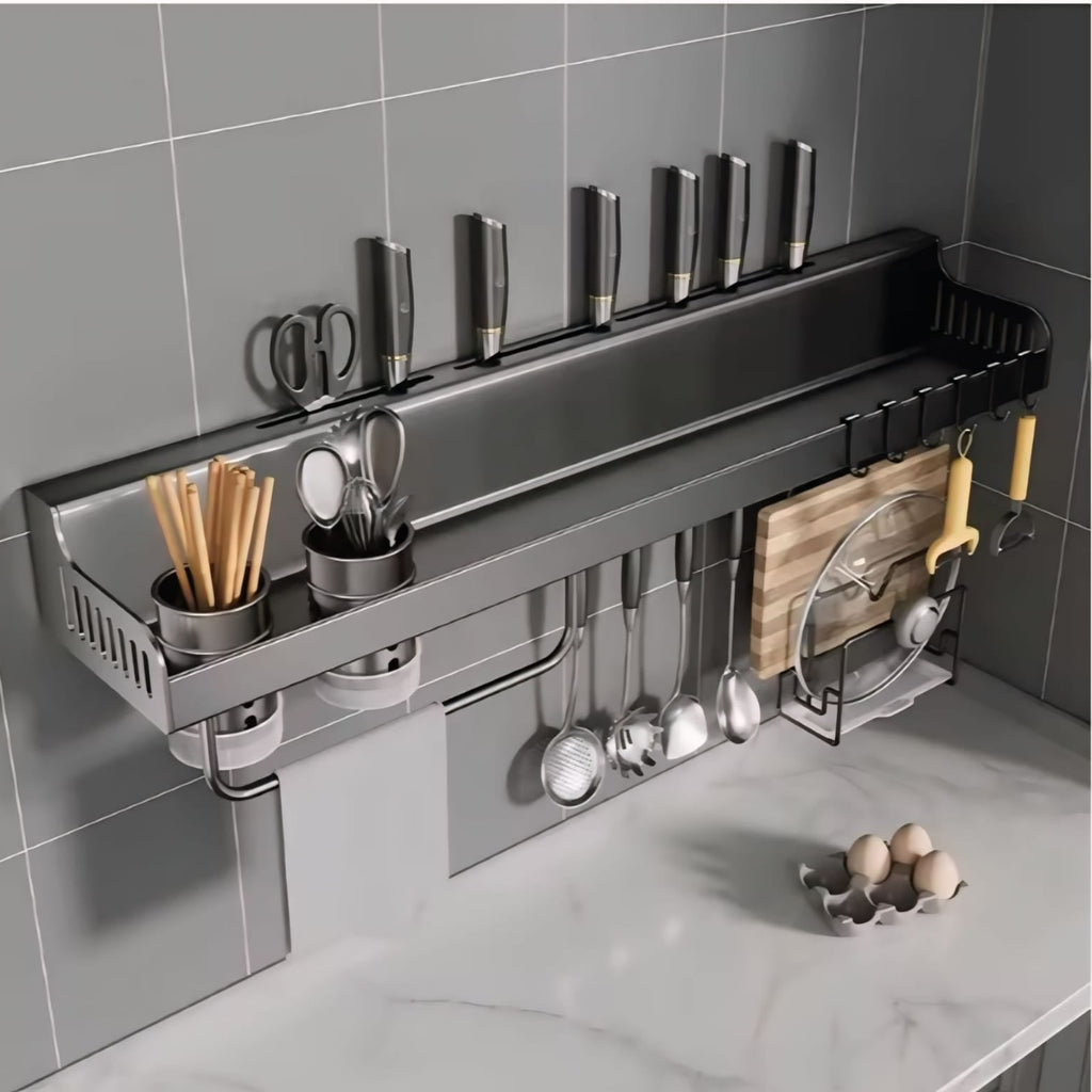 🍳🏡 Kitchen Wall Storage Organizer Rack