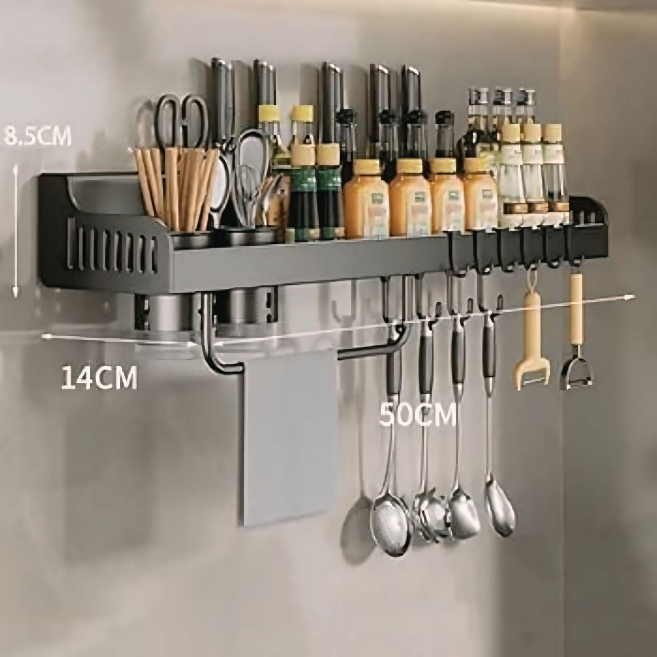 🍳🏡 Kitchen Wall Storage Organizer Rack