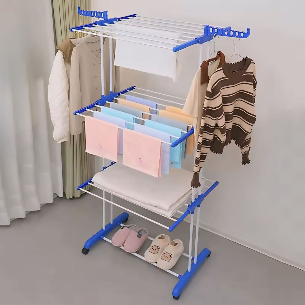 🏡👚 Multi-Layer Laundry Drying Stand (50kg Capacity)