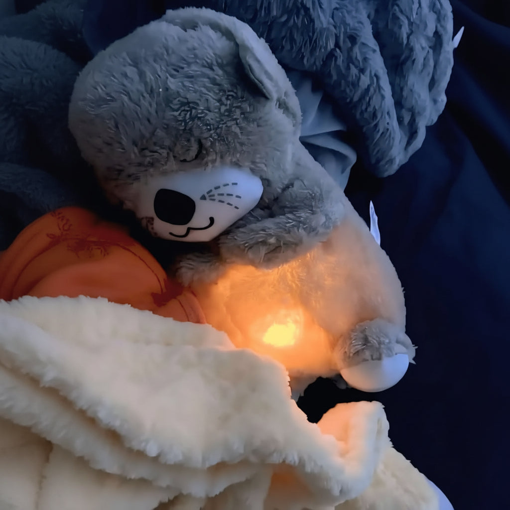 🧸💤 Breathing Sleep Soother Plush Toy