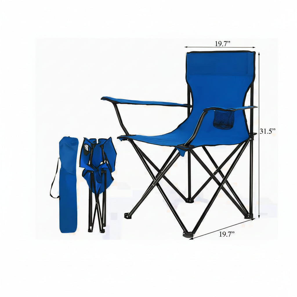 🏕️ Folding Camping Chair – Outdoor Comfort Seat 🌿