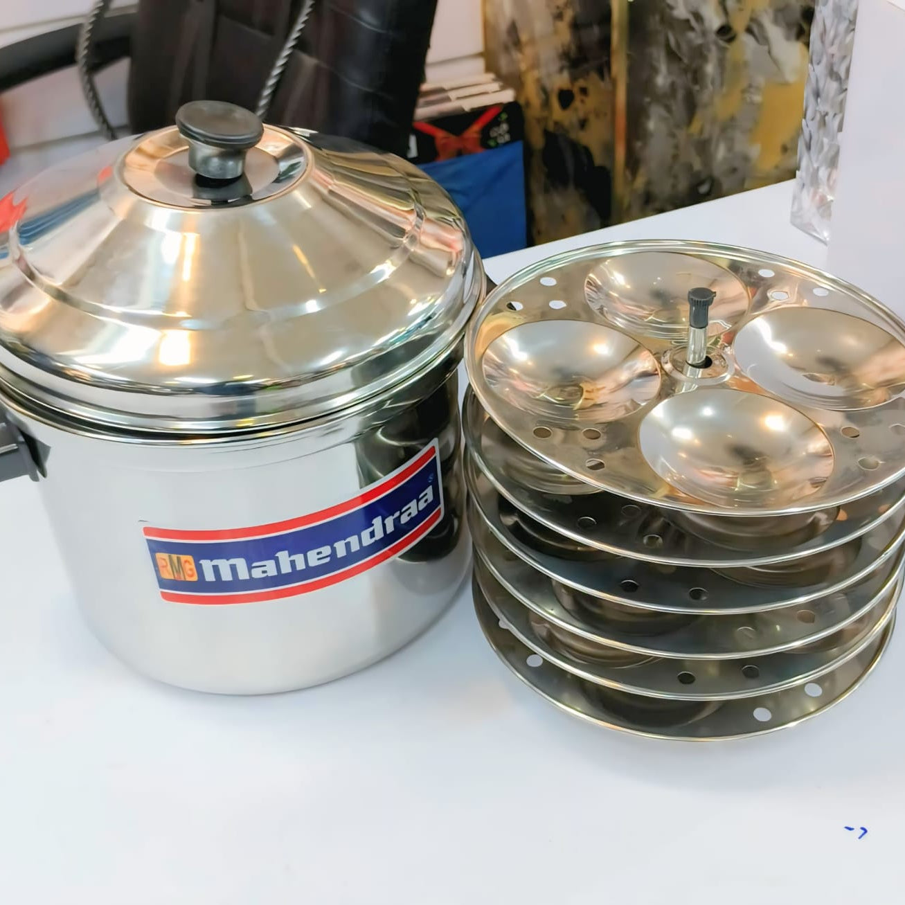 🍽️ Mahindra Premium Idli Satti Set – 6 Plates | 24 Idli Maker 🍛