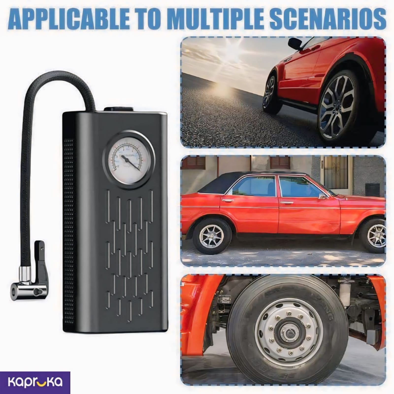 🚗 Rechargeable Electric High Pressure Air Pump – Multi-Use 🔋💨