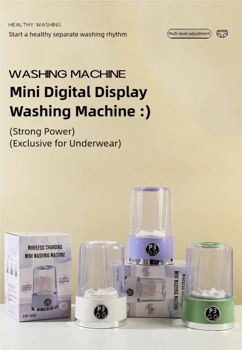:Portable Mini Washing Machine | Small Clothes & Underwear